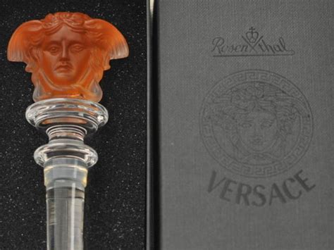 rosenthal meets versace medusa|rosenthal Versace Medusa wine stopper.